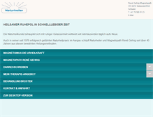 Tablet Screenshot of gehrig-naturheiler.ch